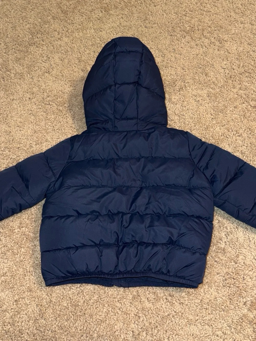 The Children's Place Dark Blue Quilted Hooded Jacket